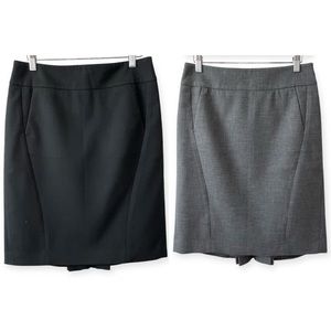 Loft Bundle of 2 Pleat Detail Pencil Skirts